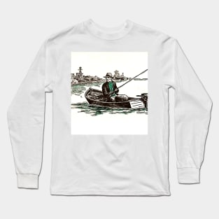 lonely fisherman Long Sleeve T-Shirt